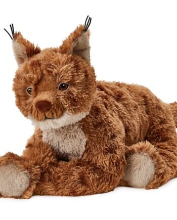 SKOGSDUVA Soft toy, lynx/orange brown